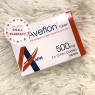 Aveflon [ Generic Daflon ] Micronized Purified Flavonoid Fraction 500mg (30 Tablets)  003520