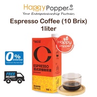 HAPPYPOPPER KINGCAT Liquid Espresso Coffee 10 Brix 1L Pati Kopi Espresso Pekat Concentrate 1 L  Prem