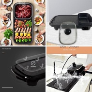Panggang 2 In 1 Shabu Electric Grill Elektrik Panci Suki Hotpot Kuah