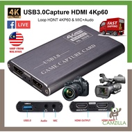 S41 USB 3.0 to HDMI 4K HD Video Capture Card Device Capture Card For Xbox One, PS4, Wii, Nintendo Sw