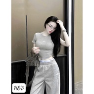 Set Ck fishskin fleece pants - zip shirt