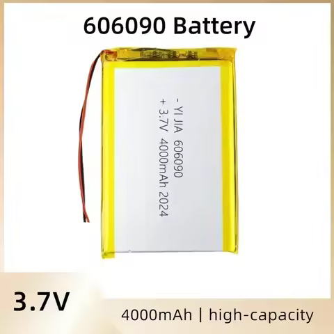 606090 3.7v 4000mAh Rechargeable Lipo Battery For GPS MP4 Camera Power Bank Tablet Electric Toys Lit