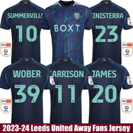 XY เสื้อกีฬาแขนสั้น ลายทีมฟุตบอล Leeds Away Jersey Sinisterra Harrison James Summerville Wober แฟชั่