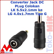 Dc JACK CONVERTER PLUG LK 5.5X2.1MM TO LG 4.0X1.7MM TYPE G