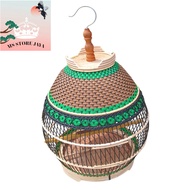 kandang burung minon dari rottan dan bambu untuk burung perkutut