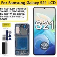 Super AMOLED For Samsung Galaxy S21 5G G991B G991N G991U LCD Display Touch Screen Digitizer with Fra