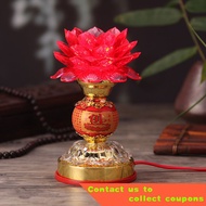 Buddha Lamp Lotus LampLEDRed Chinese Character Fo Buddha Lamp Pilot Lamp Buddha Lamp Lotus Lamp Buddha Lamp Buddha Light