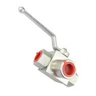 3-Way Ball Valve 3/ 8" 50 MPa | 3/8" 3-Way High Pressure Ball Valve NPT Carbon Steel