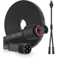 Lampu Luar Kekal Pro Sambungan Plumbum Kord Kalis Air, Kabel Sambungan Kalis Air 3Pin, Kabel Sambung