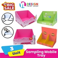 3 units Sampling Mobile Tray Set for Events and Parties - Portable Sampling Station
