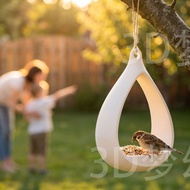 3D Printing Hanging Bird Feeder Outdoor Courtyard Bird Feeder Garden Splashproof 3D Printing Bird Fe
