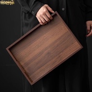DESERT Food Storage Trays, Rectangular With Handle Bamboo Wooden Tray, Decorate Tray  Color Serving 