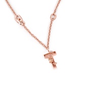 Dallar/The New Alphabet Necklace (Pink gold)