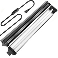 T5 HO UVB Reptile Light Fixture 24W High Output UVB Light with 10.0 UVB Bulb 22" T5 UVB Light Bar US