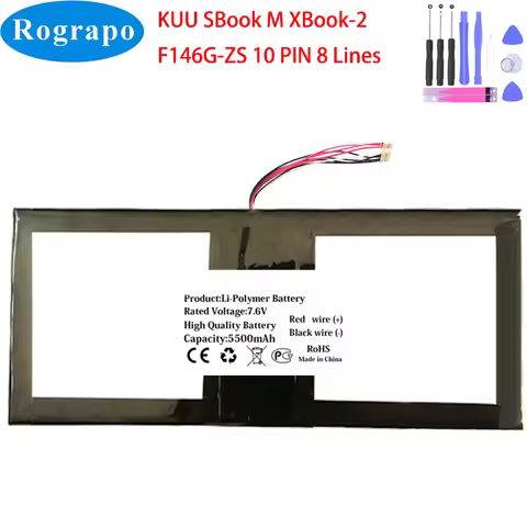 New 7.6V 5500mAh KUU SBook M XBook-2 F146G-ZS Laptop Tablet PC Battery
