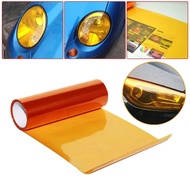 30x60cm Amber Orange Light Film Car Fog Light Headlight Taillight Tint Vinyl Film Sheet Sticker Auto