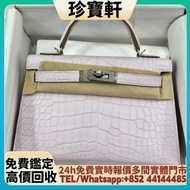 Hermes愛馬仕mini Kelly二代09夢幻紫鱷魚 名牌手袋 手袋 舊手袋 腰包 斜挎包 水桶包 LV 手提包 二手手袋 LV腰包 阿瑪尼Armani 寶格麗BVLGARI 巴黎世家Balenc
