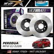 Original Bendix Ultimate+ Disc Rotor - Perodua Myvi G3 D20N "2018+ Performance Disc Rotor