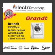 BRANDT BWW7549U Front Loading 7kg/5kg Washer Dryer – White