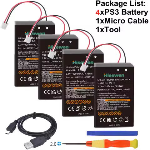 LIP1359 Bateria lip 1359 Battery for Sony PS3 Controller PS3 Playstation 3 Dualshock Wireless Contro