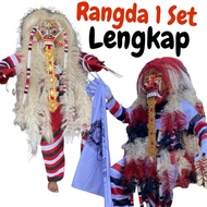 Pakaian Rangda 1 set - Rangda Lengkap 1 set - rangda hitam - topeng rangda lengkap - kostum set Tope