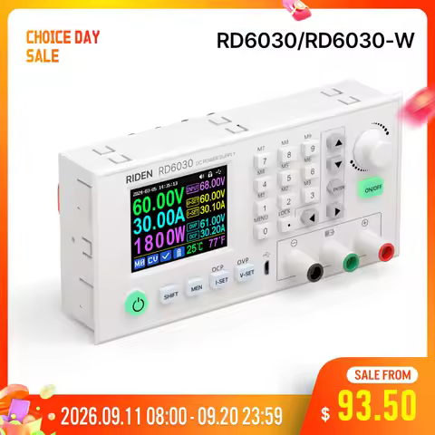 RD RD6030 RD6030W 60V 30A DC Adjustable Step Down Voltage Bench Regulated Power Supply Buck Converte
