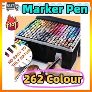New 262 Colour Marker pen Set Sketch Set Manga Design Double Head Markers Art Painting Sketching Dua