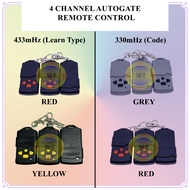 Auto gate Door Wireless 4 Channel  Remote Control 330Mhz/433Mhz  DIP Switch Auto Gate Controller (Battery included)4 cha