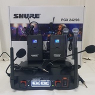 PROMO- MIC WIRELESS SHURE PGX 242/93 ISI 4 - 2 JEPIT 2 CLIP ON