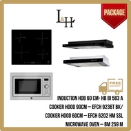 [BUNDLE] Induction Hob 60cm and Semi Integrated Hood 90cm and Microwave Oven 60cm