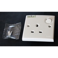 SCHNEIDER CLIPSAL E15R S-Classic 13A Single Gang Switch Socket