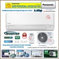 Panasonic 1.0hp Inverter Aircond CS-PU9XKH &amp; CU-PU9XKH-1 (ECO + Ai) PU Series Standard Inverter R32 Air Conditioner ((4 Star Energy Rating))