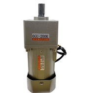 AC 220V 200W 104*104mm Shaft 15mm 2.25rpm-9rpm Low Speed Single Phase Gear Motor, AC Fixed / Constan