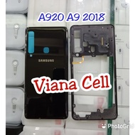 BACK DOOR BACKDOOR TUTUP MESIN CASING FULLSET SAMSUNG A920 A9 2018 ORI