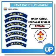 Pengakap Nama Patrol Pengakap Remaja Lencana Nama Patrol Pengakap