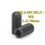 Set Screw Grub Screw/Grub Screw DIN916/Black Carbon Steel 12.9 High Tensile Hex Socket Set Screw Mik