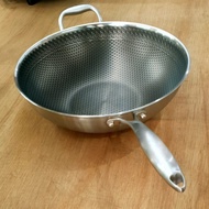 Frying Pan stainless steel/Wok Pan stainless steel 32cm Non-Stick