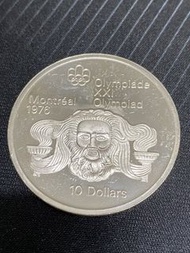 👍真💯48.6g✅925加拿大1976年蒙特利爾奧運會10加元銀幣