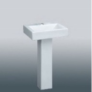 Wall Hung Wash Basin With Pedestal Complete Set