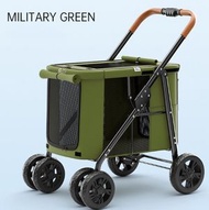 ONE - BB車,寵物手推車（綠色M碼）【不能分離-可折疊】