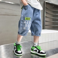 [Little Cute Baby's Wardrobe] ️/110-170cm ️ Boys Summer Shorts Letter Cropped Denim