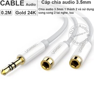 Jack chia tai nghe 3.5 dùng 2 tai nghe 1 lúc