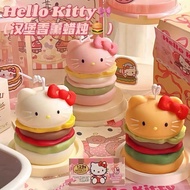 HelloKitty Burger Scented Candle Gift Box Candle Cup Niche Creative Birthday Gift Girlfriend Girl He