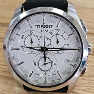 Jam Tangan Pria Tissot 1853 Chrono Quartz Sapphire White Dial 2nd
