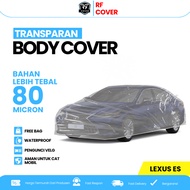 LEXUS ES Plastic Car Cover Transparent Waterproof Car Cover LEXUS ES PE8 car blanket Waterproof car 
