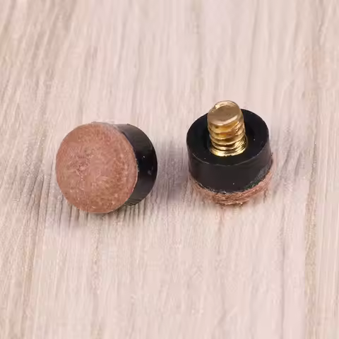 40Pcs Billiard Cue Ferrules American Style Replacement Hard Tips Screw-on Pool Cue Ferrule Tips for 