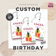 Gift TAG birthday G23 - Present Fun Party birthday greeting card kid