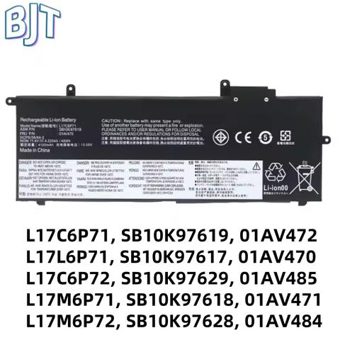 BJT New L17C6P71 L17L6P71 L17M6P71 01AV470 Laptop Battery For Lenovo ThinkPad X280 01AV471 01AV472 0