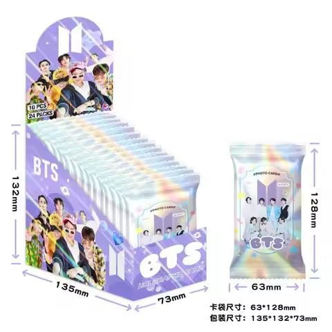 K-pop Laser Cards AESP NJZ EN STR BL COR GOT7 SEVENTEN IDLE CORTIS KATSEYE TT Bagged Photo Card Cele