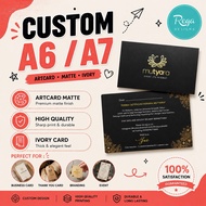 A6 A7 PRINTING CARD (TQ Card / Wedding Card / Kad Kahwin / Loyalty Card)